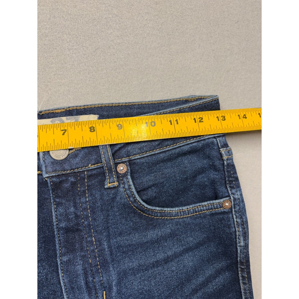 We The Free Jeans Women 27 Blue Skinny High Rise Raw Hem Stretch Denim - Picture 5 of 10